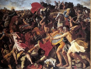 Josue contra los Amalecitas, de Nicolas Poussin (1200x990)